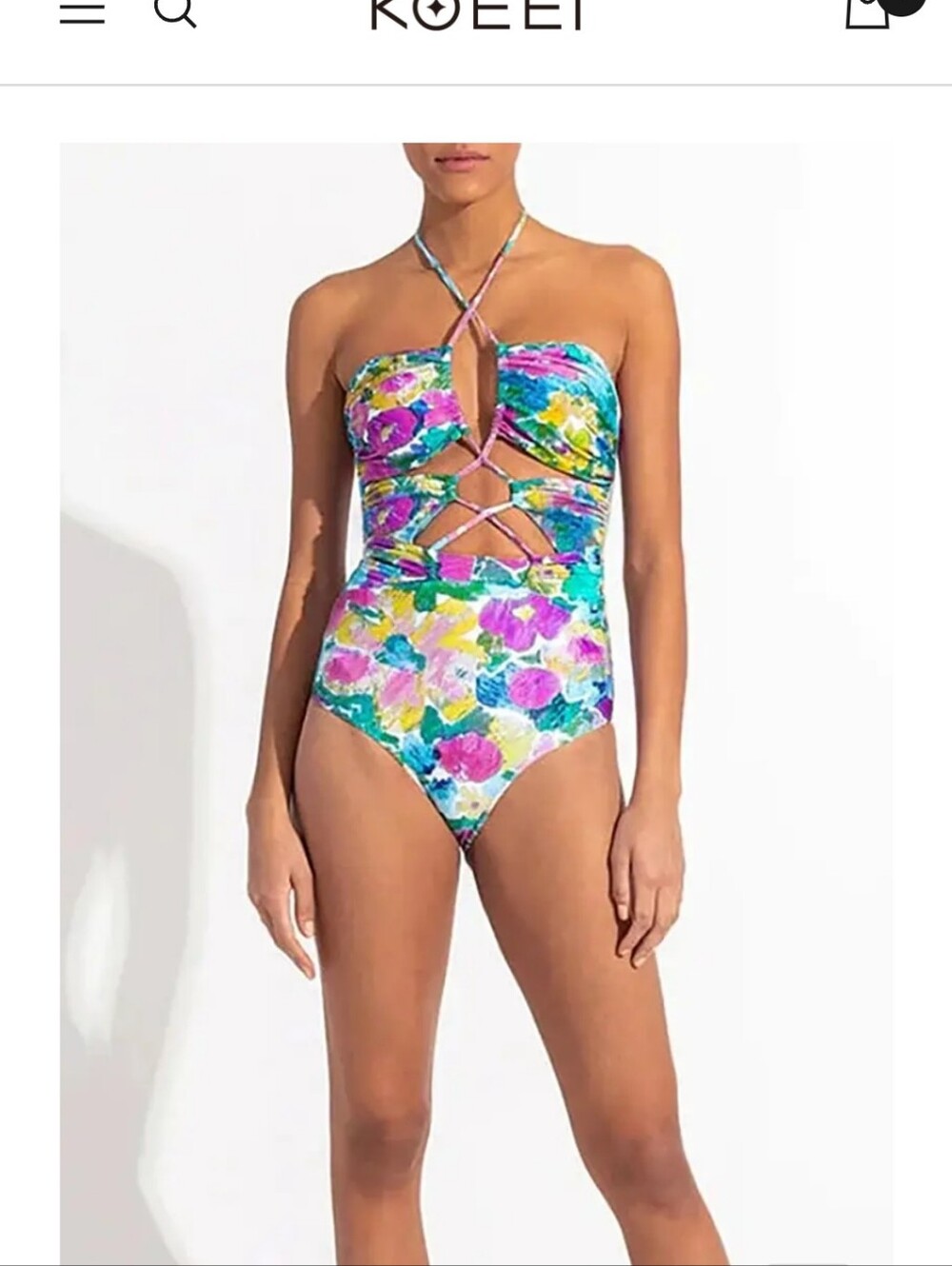 NWOT One-Piece Swimsuit with Matching Skirt